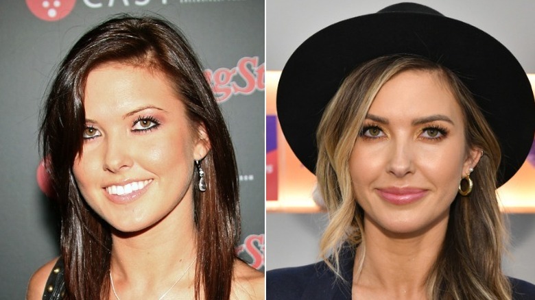 Audrina Patridge posing, then and now