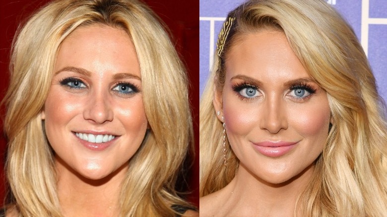 Stephanie Pratt smiling, then and Now