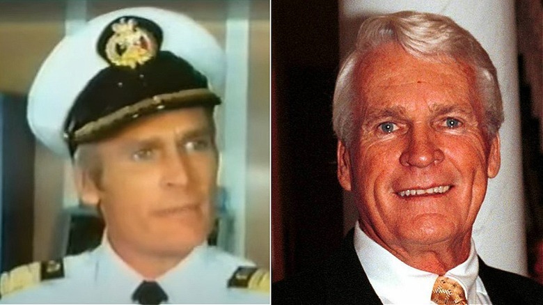 (Left) Actor Ted Hamilton in the first Love Boat TV movie & (Right) Ted Hamilton at the opening for the boutique hotel "Fontaine Terrace" in 2002