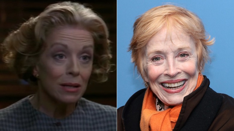 Holland Taylor acting on The Practice and smiling in 2024