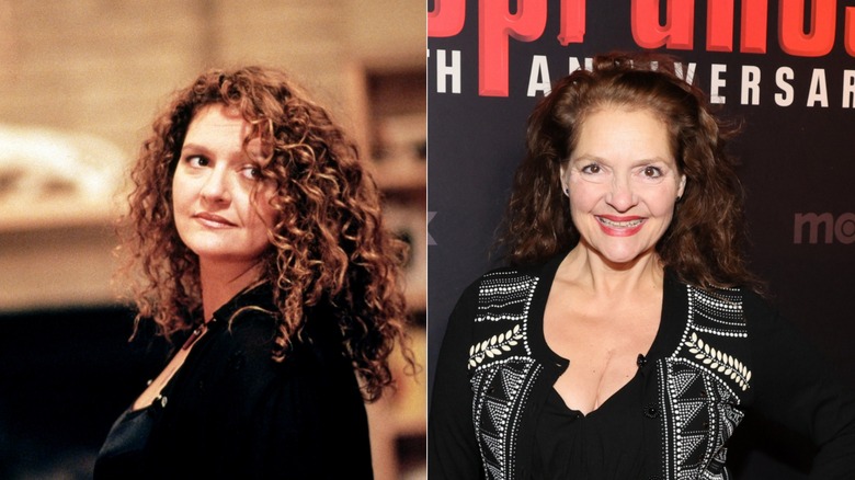 Aida Turturro acting on The Sopranos and smiling in 2024