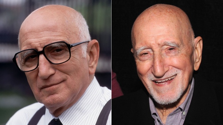 Dominic Chianese acting on The Sopranos and smiling in 2019