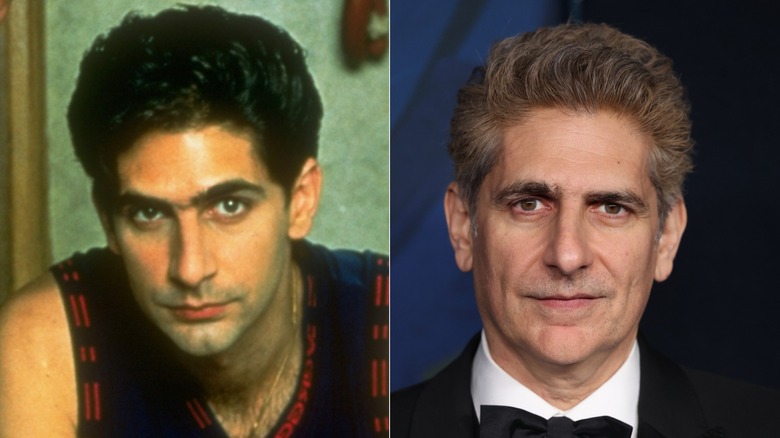 Michael Imperioli acting on The Sopranos and posing in 2024