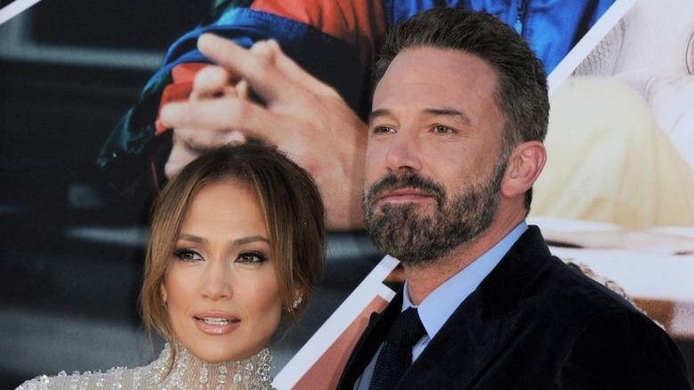 Jennifer Lopez and Ben Affleck posing