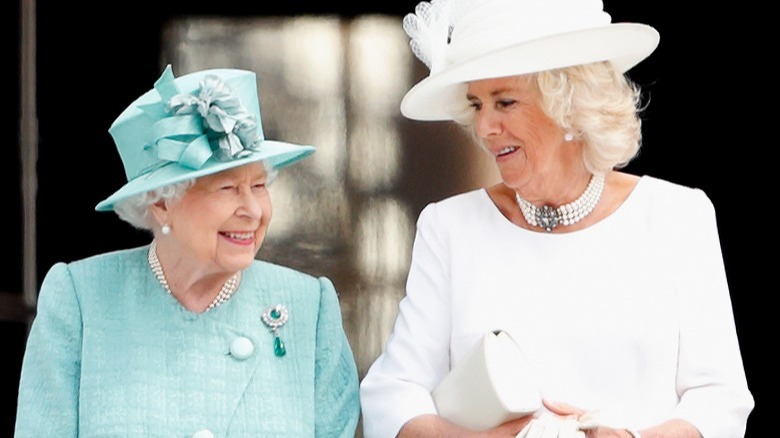 Queen Elizabeth and Camilla, Duchess of Cornwall 
