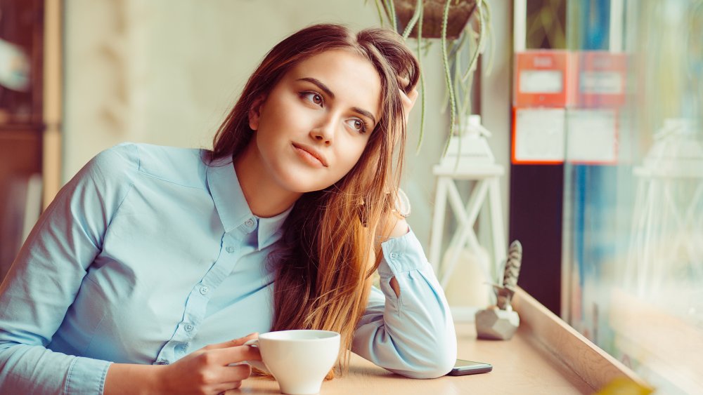 woman drinking tea