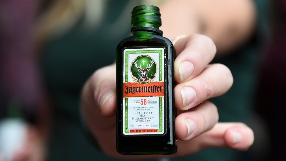 small bottle of Jagermeister