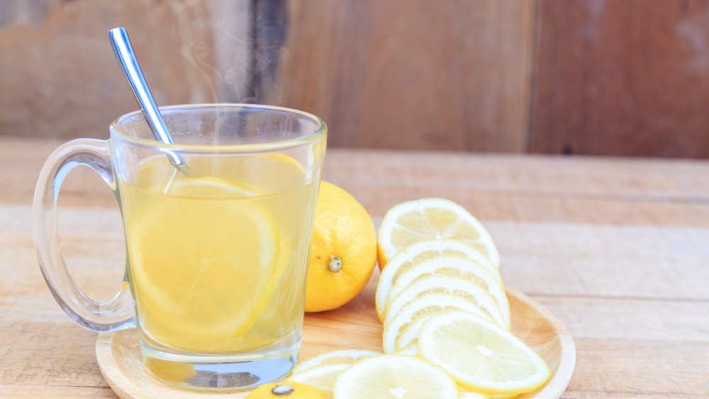 Warm lemon water