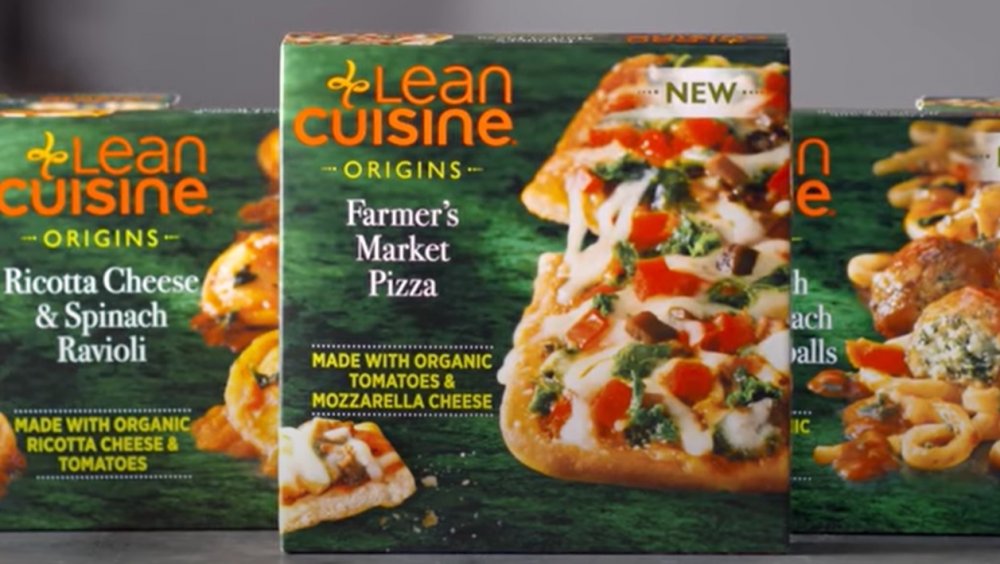 Three Lean Cuisine meals in boxes