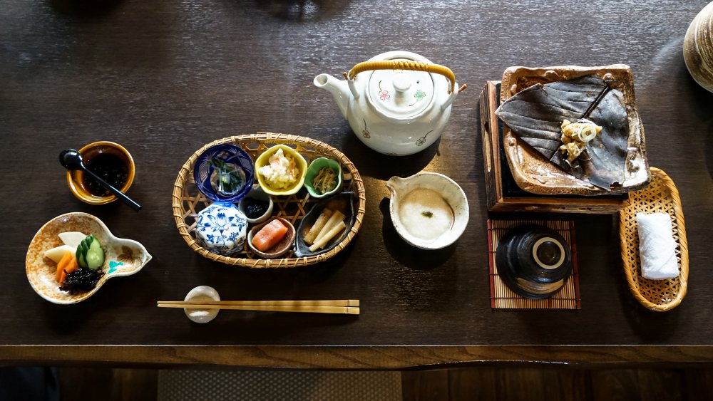 Traditional Japanese breakfast