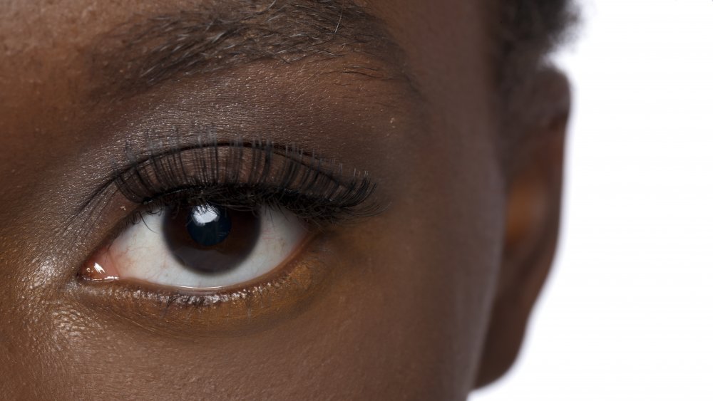 A woman's eye close-up