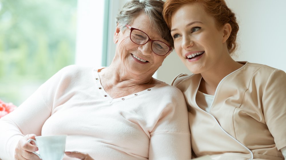 Alzheimer's patient with nurse