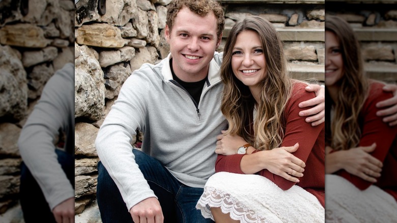 Jeremiah and Hannah Duggar smiling