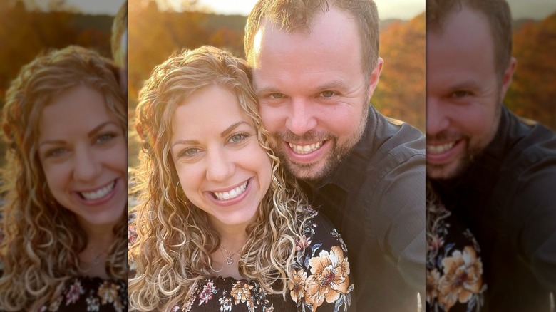 Abbie and John-David Duggar smiling