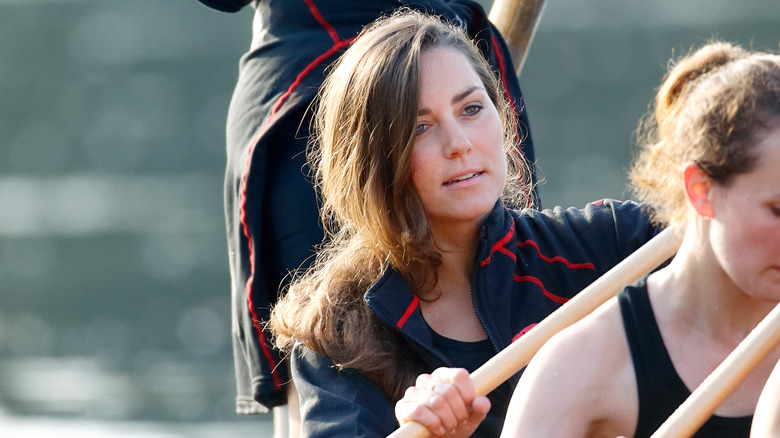 Kate Middleton rowing