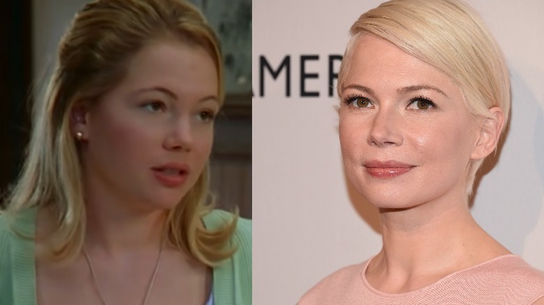 Michelle Williams then, now