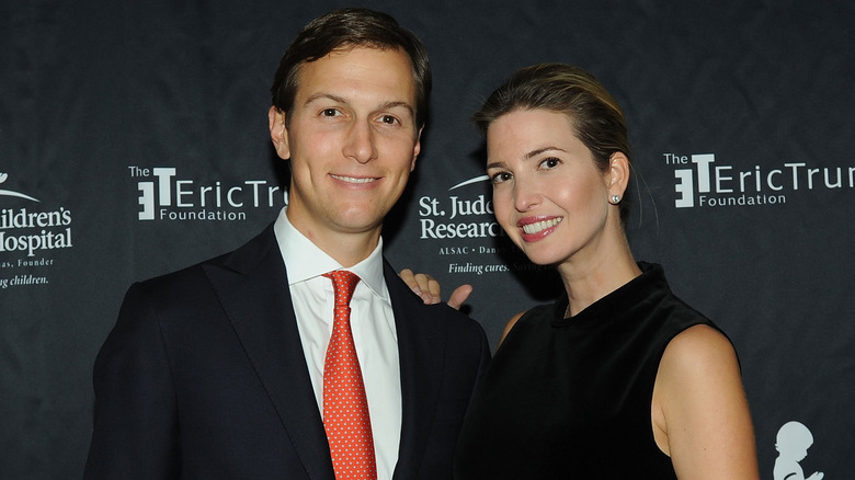 Ivanka Trump and husband Jared Kushner posing