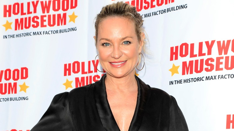 Sharon Case on red carpet