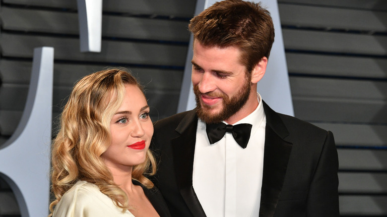 Miley Cyrus and Liam Hemsworth attend an event together