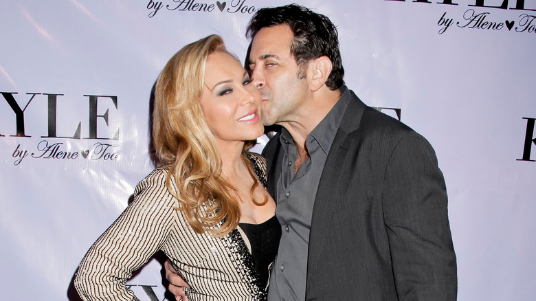 Paul Nassif kisses Adrienne Maloof's cheek