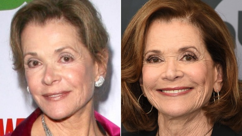 Jessica Walter then, now