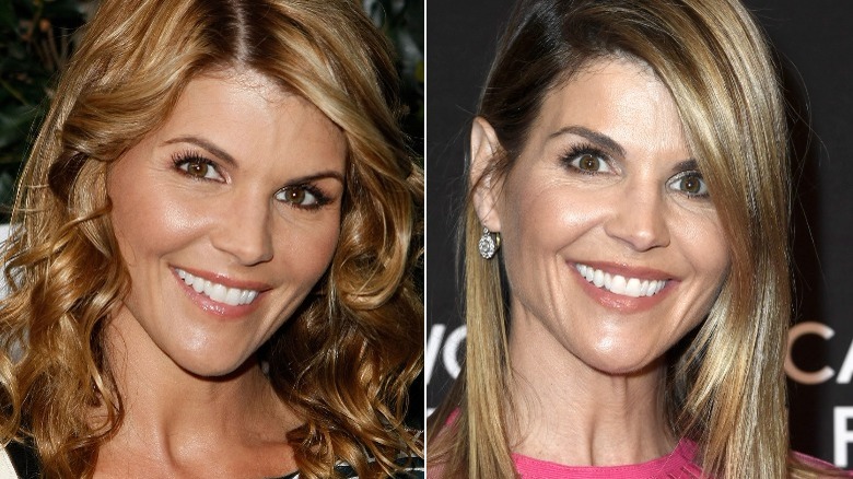 Lori Loughlin then, now