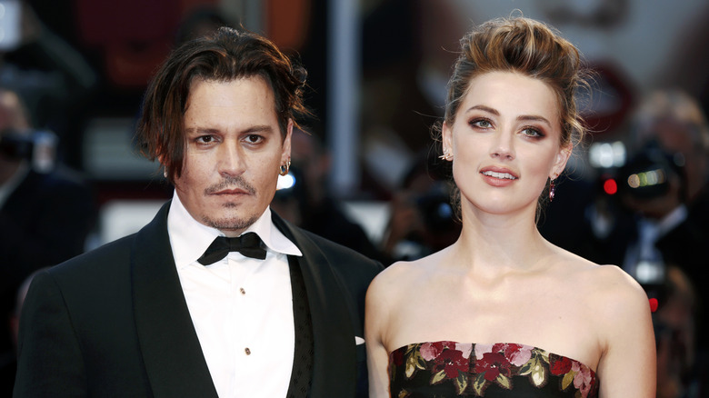 Johnny Depp and Amber Heard at red carpet premiere