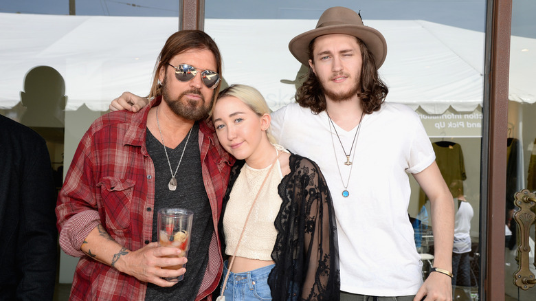 Noah and Braison Cyrus with dad Billy Ray