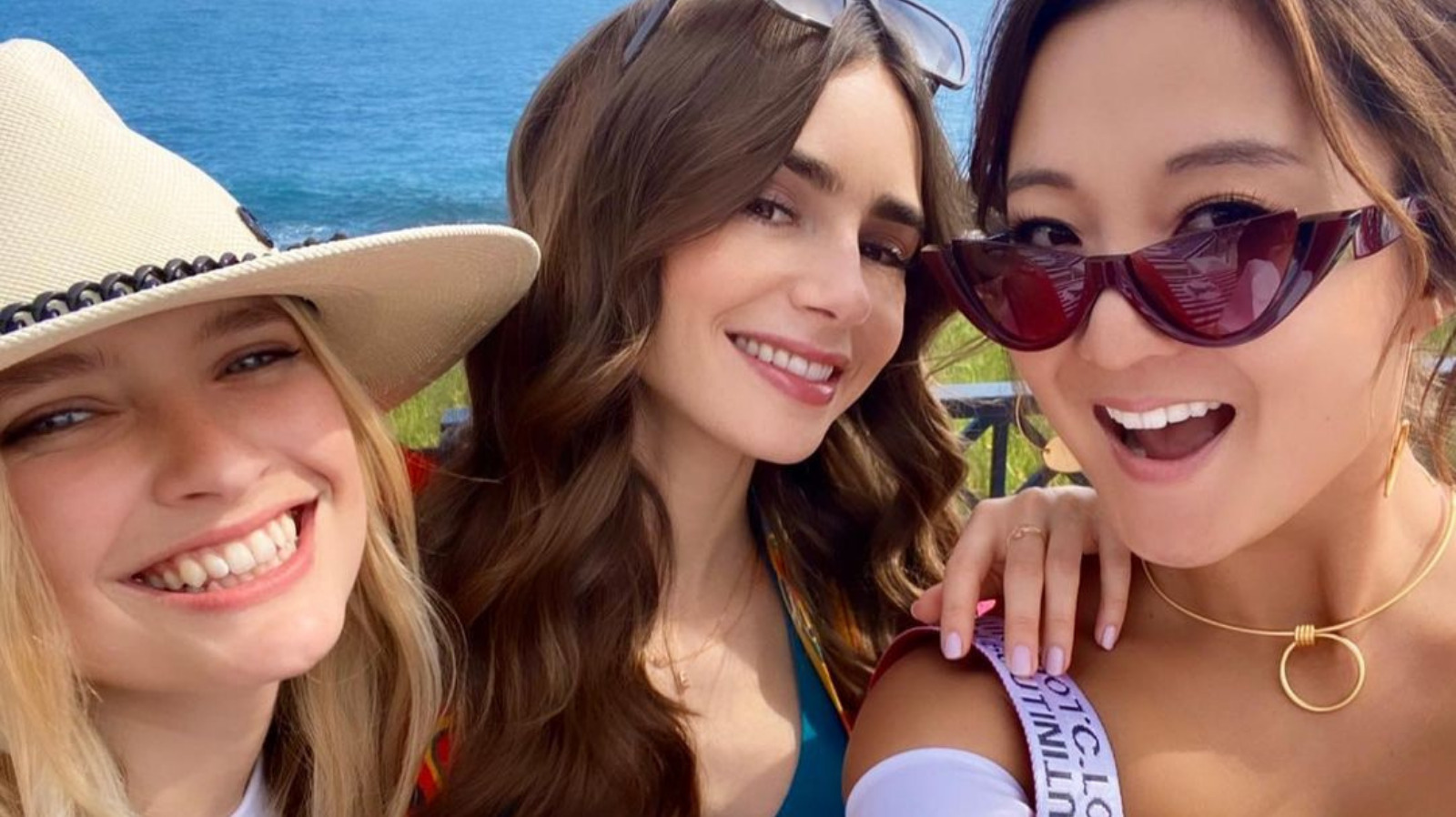 Lily Collins, Ashley Park and Camille Razat Are Friendship Goals