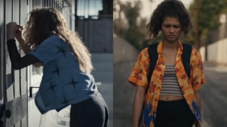 Zendaya as Rue in Euphoria