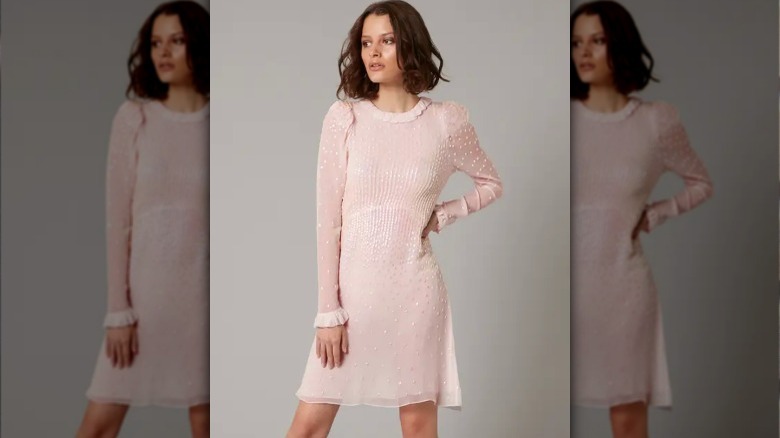 Pink Audrey Hepburn dress dupe