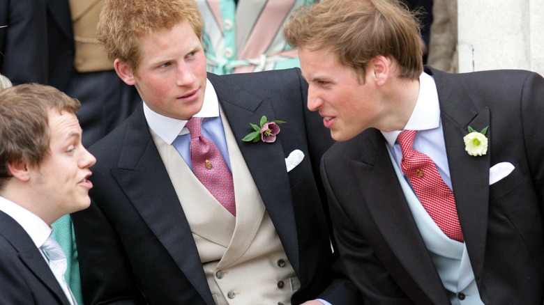 Tom Parker Bowles Prince Harry and Prince William formal dress