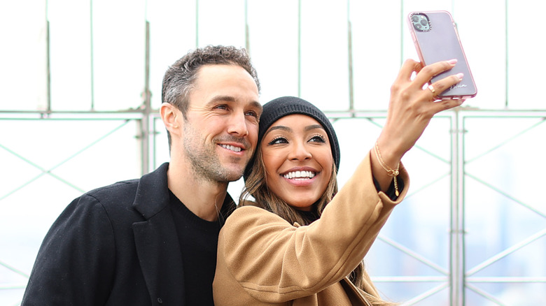 Tayshia Adams and Zac Clark selfie