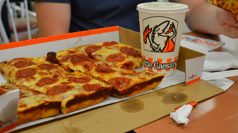 open box of little caesars