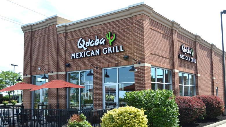 exterior shot of qdoba mexican grill