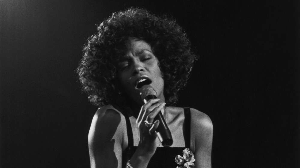 Whitney singing in the 1980s