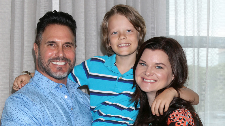 Don Diamont, Finnegan George, and Heather Tom smiling