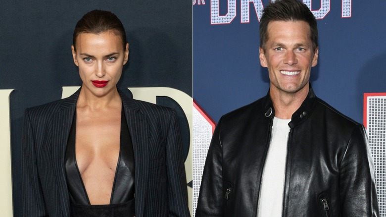 Irina Shayk and Tom Brady at separate premieres