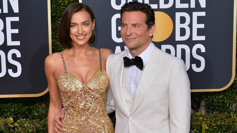 Irina Shayk and Bradley Cooper at Golden Globes