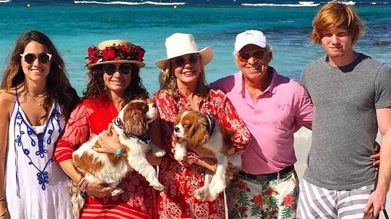 Jimmy Buffett and his family