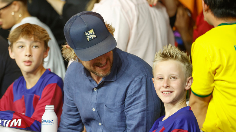 Owen Wilson with his sons, Ford and Finn