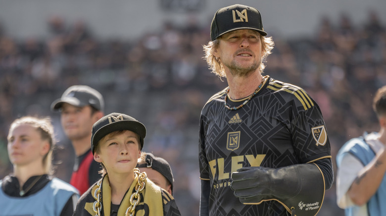 Owen Wilson with his son, Ford