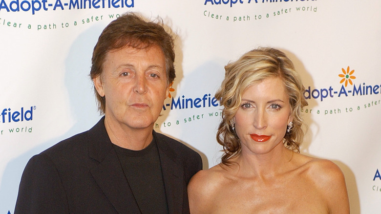 Paul McCartney and Heather Mills at event