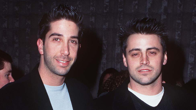 David Schwimmer and Matt LeBlanc smiling