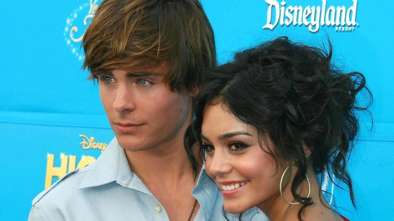 Zac Efron and Vanessa Hudgens at Disney event 