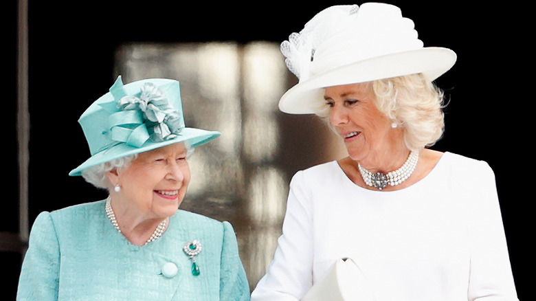 Queen Elizabeth and Camilla