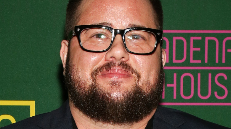 Chaz Bono poses on the red carpet