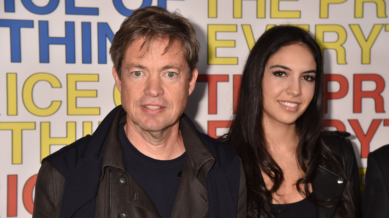 Nicolas Berggruen and Noor Alfallah posing and smiling