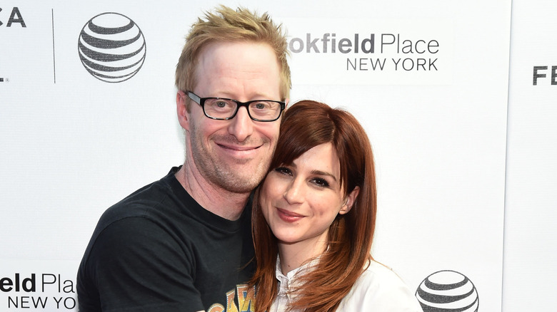 Aya Cash, Josh Alexander posing