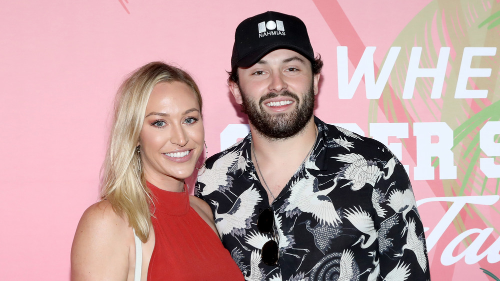 Emily Wilkinson and Baker Mayfield 